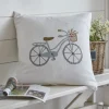 Seaside | Camps & Cottages<Taylor Linens Beach Bicycle – Porch Pillow