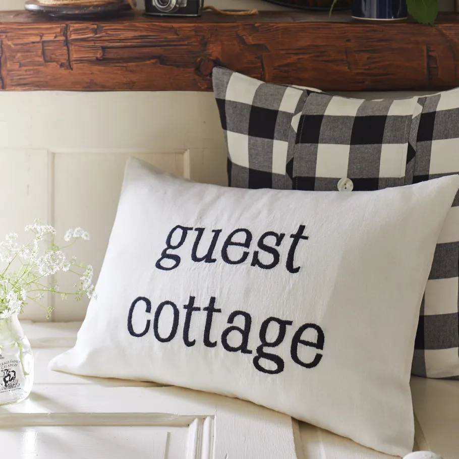 Camps & Cottages<Taylor Linens Guest Cottage Black Pillow