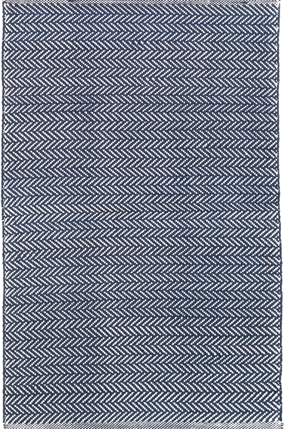 Rugs<Taylor Linens Herringbone Indigo/White Handwoven Indoor/Outdoor Rug