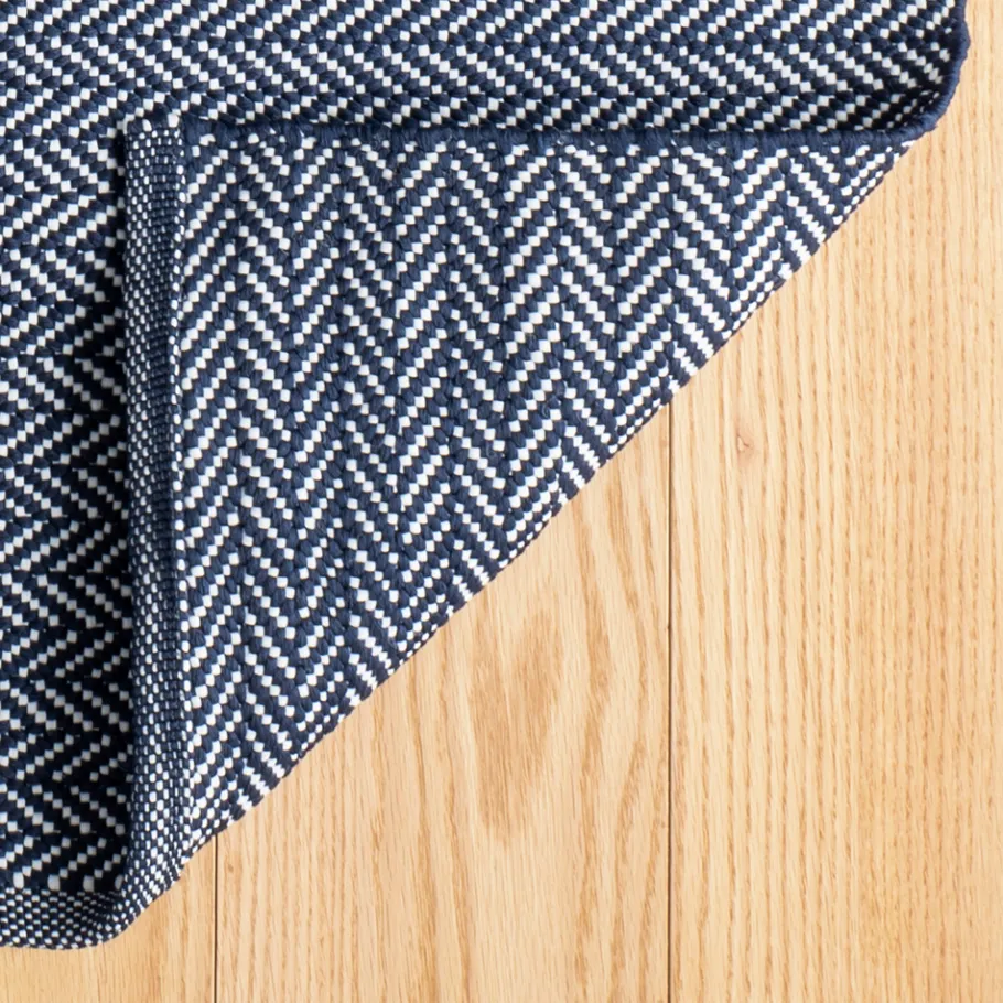Rugs<Taylor Linens Herringbone Indigo/White Handwoven Indoor/Outdoor Rug