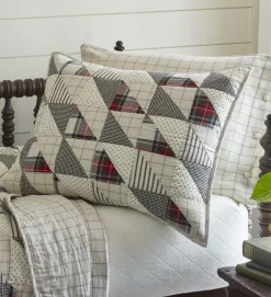 Shams<Taylor Linens Highlands Patchwork Sham