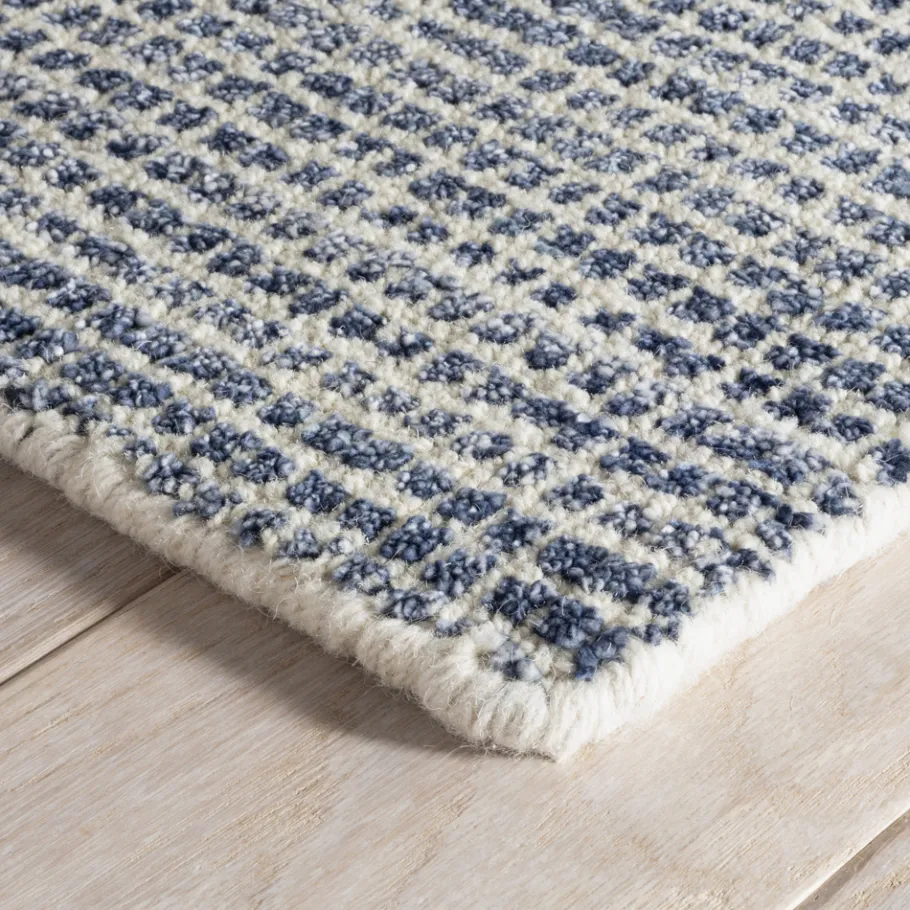 Rugs<Taylor Linens Homer Blue Hand Loom Knotted Wool/Viscose Rug