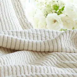 Quilts & Matelasses<Taylor Linens Hudson Charcoal Stripe Matelasse