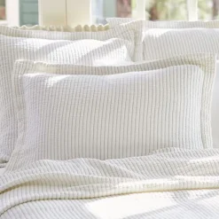 Shams<Taylor Linens Hudson Indigo Stripe Sham