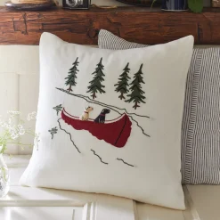 Camps & Cottages<Taylor Linens Labrador Canoe Porch Pillow
