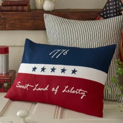 Americana Embroideries<Taylor Linens Liberty 1776 Lumbar Pillow