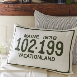 Camps & Cottages<Taylor Linens Maine License Plate Pillow