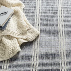 Rugs<Taylor Linens Malta Blue Handwoven Wool Rug