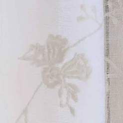 Curtains<Taylor Linens Matilda Cream Linen Voile Curtain Panel