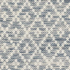 Rugs<Taylor Linens Melange Diamond Blue Handwoven Cotton Rug