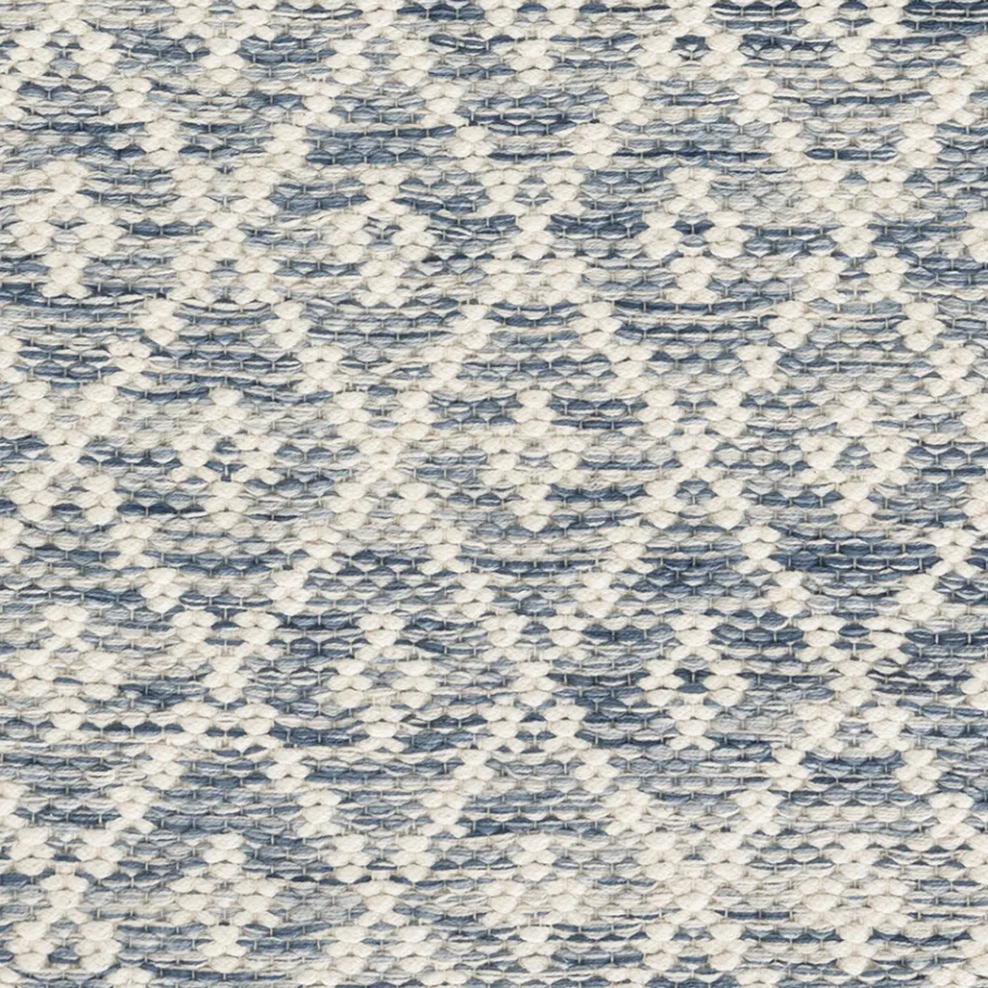 Rugs<Taylor Linens Melange Diamond Blue Handwoven Cotton Rug