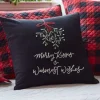 Winter Embroideries<Taylor Linens Merry Kisses & Warmest Wishes on Black Linen