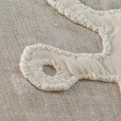 Seaside | Camps & Cottages<Taylor Linens Natural Linen Anchor Pillow