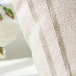 Seaside | Camps & Cottages<Taylor Linens Natural Linen Anchor Pillow