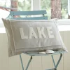 Camps & Cottages<Taylor Linens Natural Linen Lake Pillow
