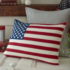 Americana Embroideries<Taylor Linens Old Glory Pillow