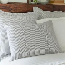 Shams<Taylor Linens Oxford Pinstripe Linen Sham