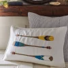 Camps & Cottages<Taylor Linens Paddles Embroidered Pillow