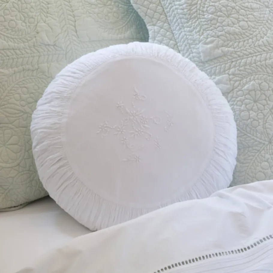 Sentimental Embroideries<Taylor Linens Posie Pillow