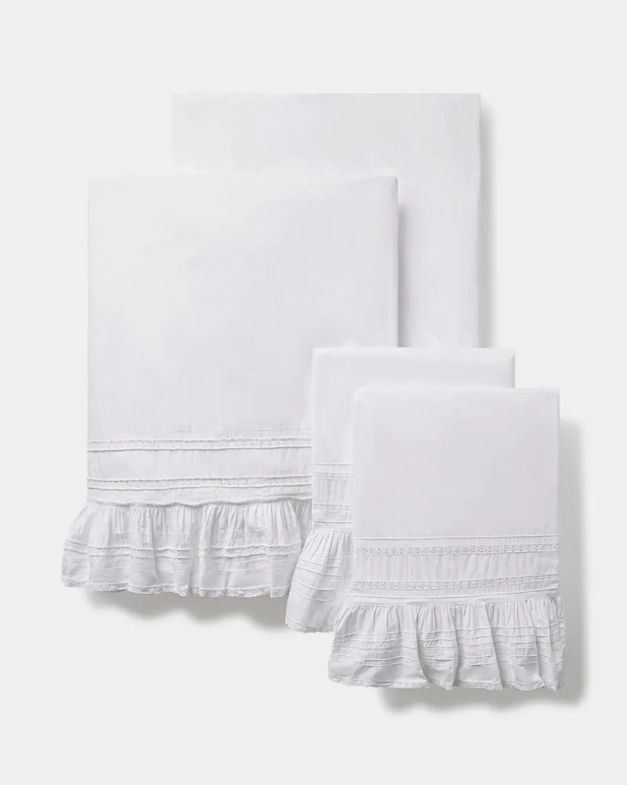 Sheet Sets<Taylor Linens Prairie Crochet Sheet Set