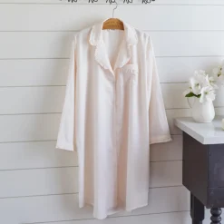 Nightshirts<Taylor Linens Ruffled Nightshirt – Petal