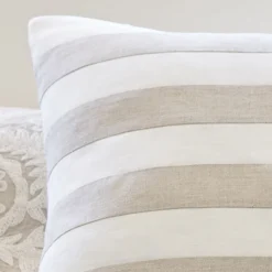 Camps & Cottages | Americana Embroideries<Taylor Linens Rugby Natural & Cream Pillow