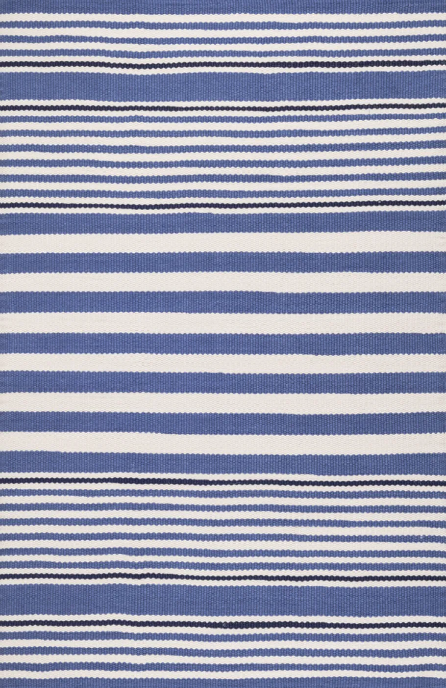 Rugs<Taylor Linens Rugby Stripe Denim Handwoven Indoor/Outdoor Rug