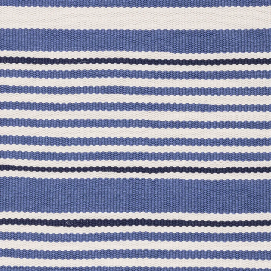 Rugs<Taylor Linens Rugby Stripe Denim Handwoven Indoor/Outdoor Rug