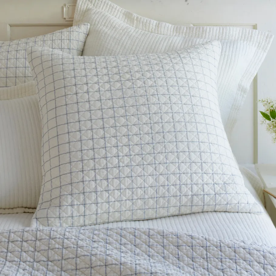 Shams<Taylor Linens Schoolhouse Indigo Quilted Sham