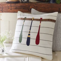 Camps & Cottages<Taylor Linens Shiplap Paddles Pillow