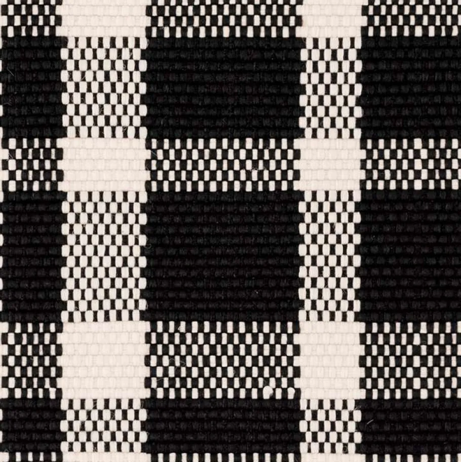 Rugs<Taylor Linens Tattersall Black Handwoven Indoor/Outdoor Rug