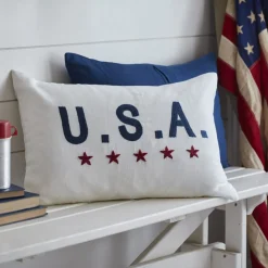 Americana Embroideries<Taylor Linens USA White Linen