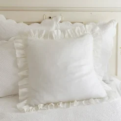Shams<Taylor Linens Veranda White Linen Sham