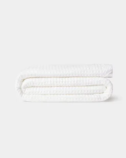 Throws<Taylor Linens Waffle Blanket White
